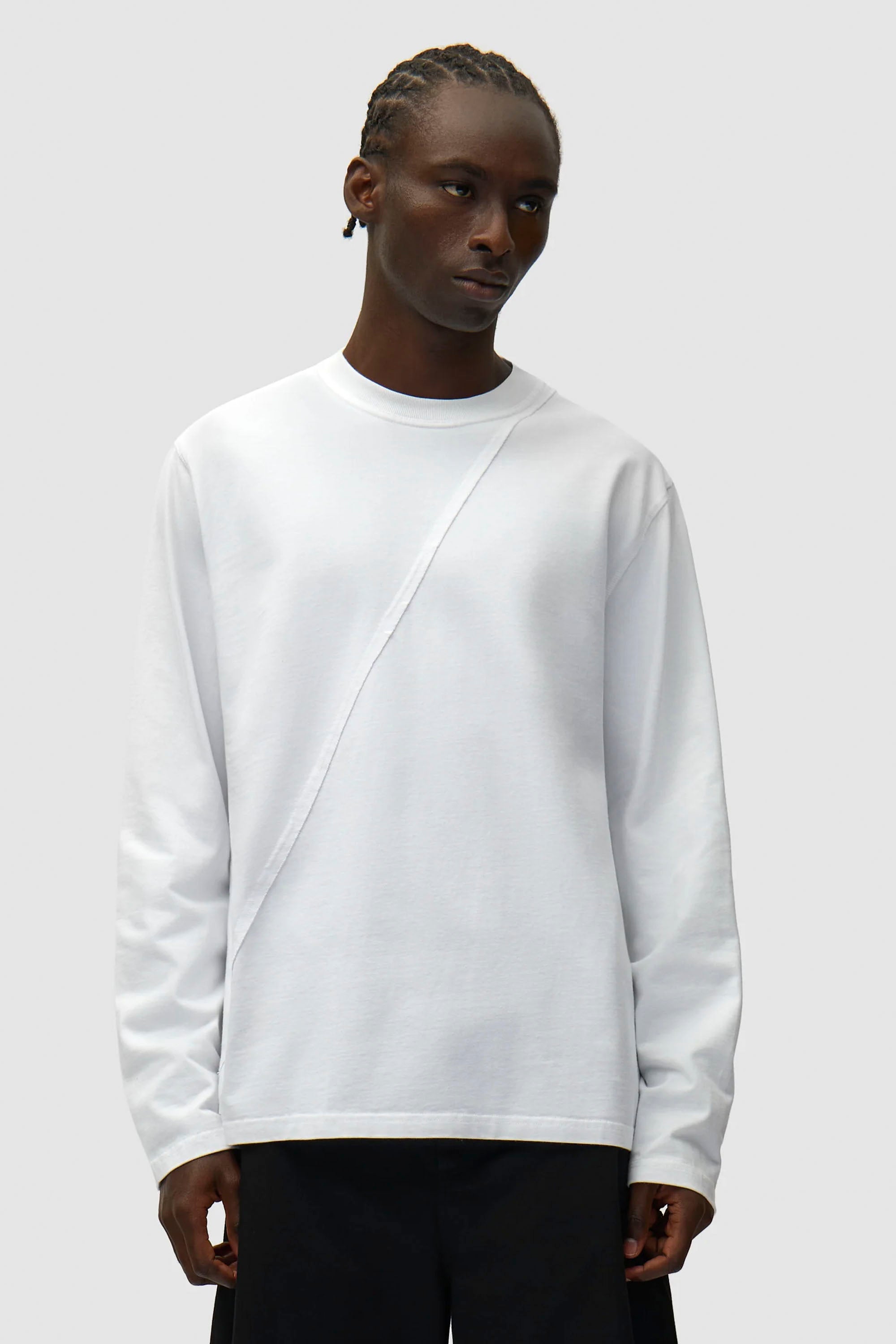 ARTE - BACK CIRCLE LOGO LONGSLEEVET-SHIRT - WHITE