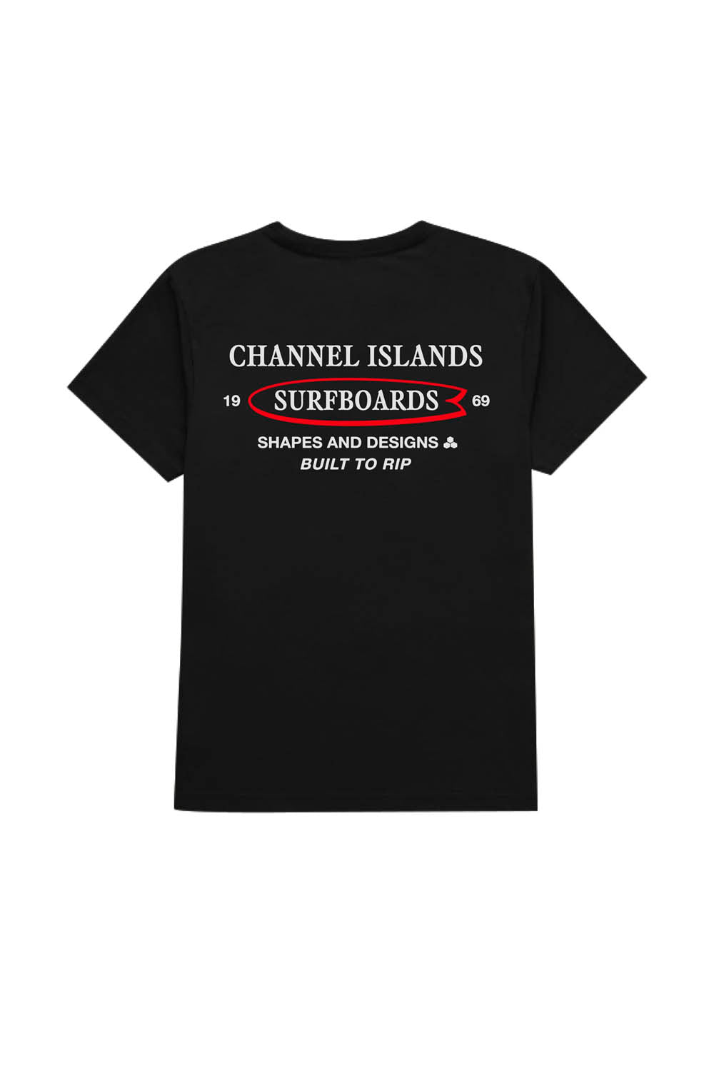 CHANNEL ISLANDS - RETRO SURF TEE - BLACK