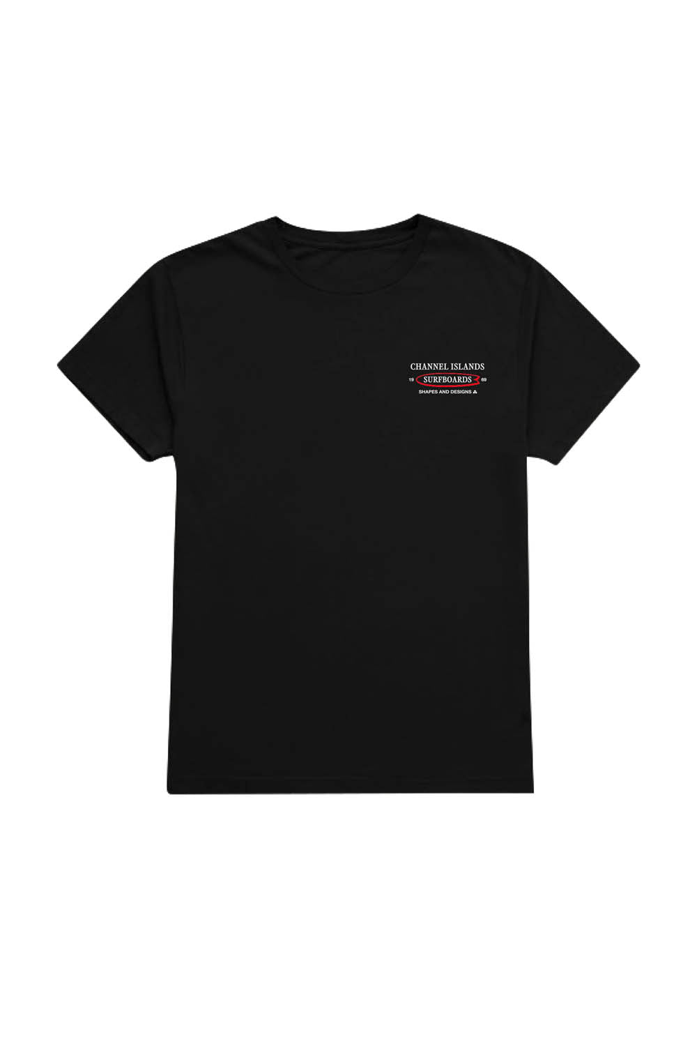 CHANNEL ISLANDS - RETRO SURF TEE - BLACK