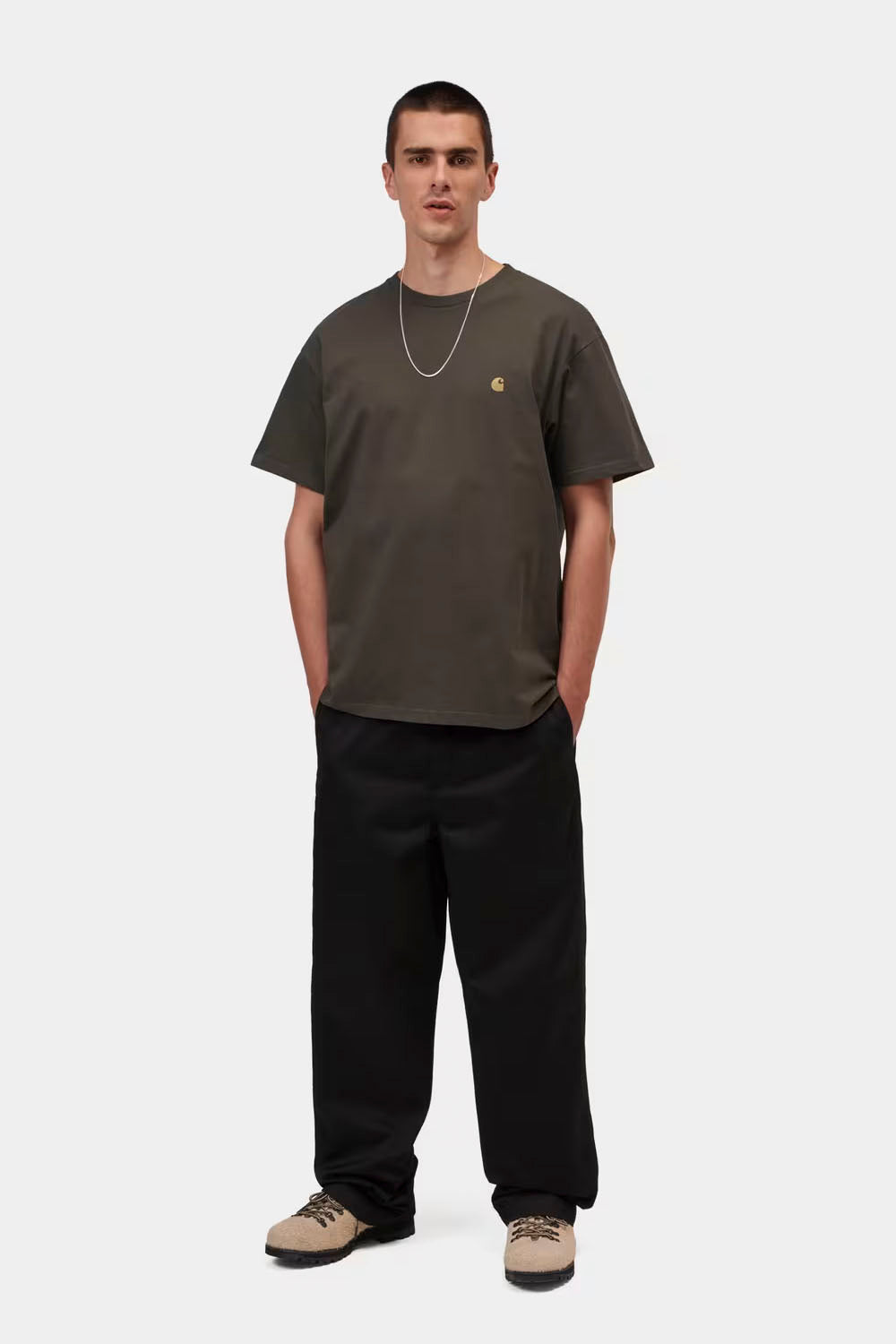 CARHARTT WIP - CHASE T-SHIRT - SHUNGITE