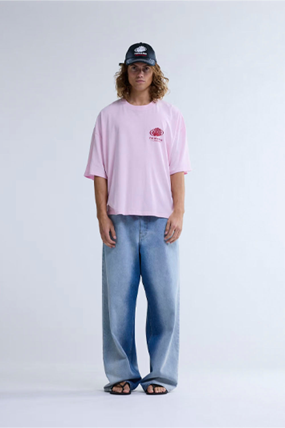 NEW AMSTERDAM SURF ASSOCIATION - CORPORATE LOGO TEE - PINK LADY