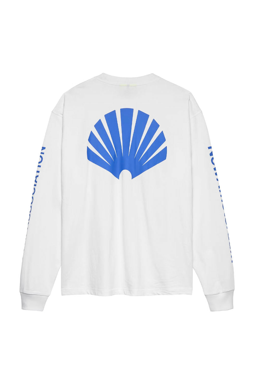 NEW AMSTERDAM SURF ASSOCIATION - LOGO LONGSLEEVE TEE - WHITE/COBALT
