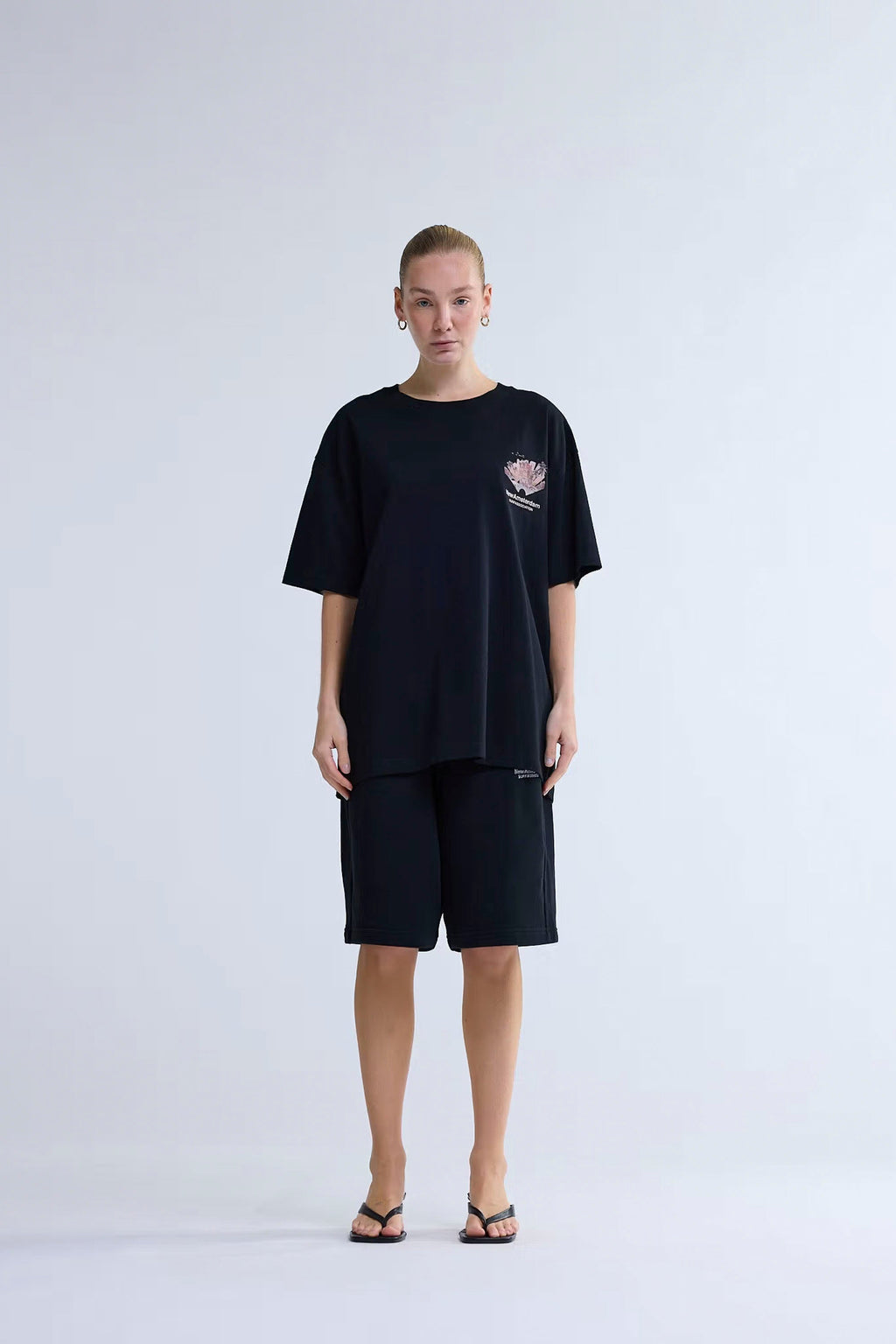 NEW AMSTERDAM SURF ASSOCIATION - TROPICAL TEE - BLACK