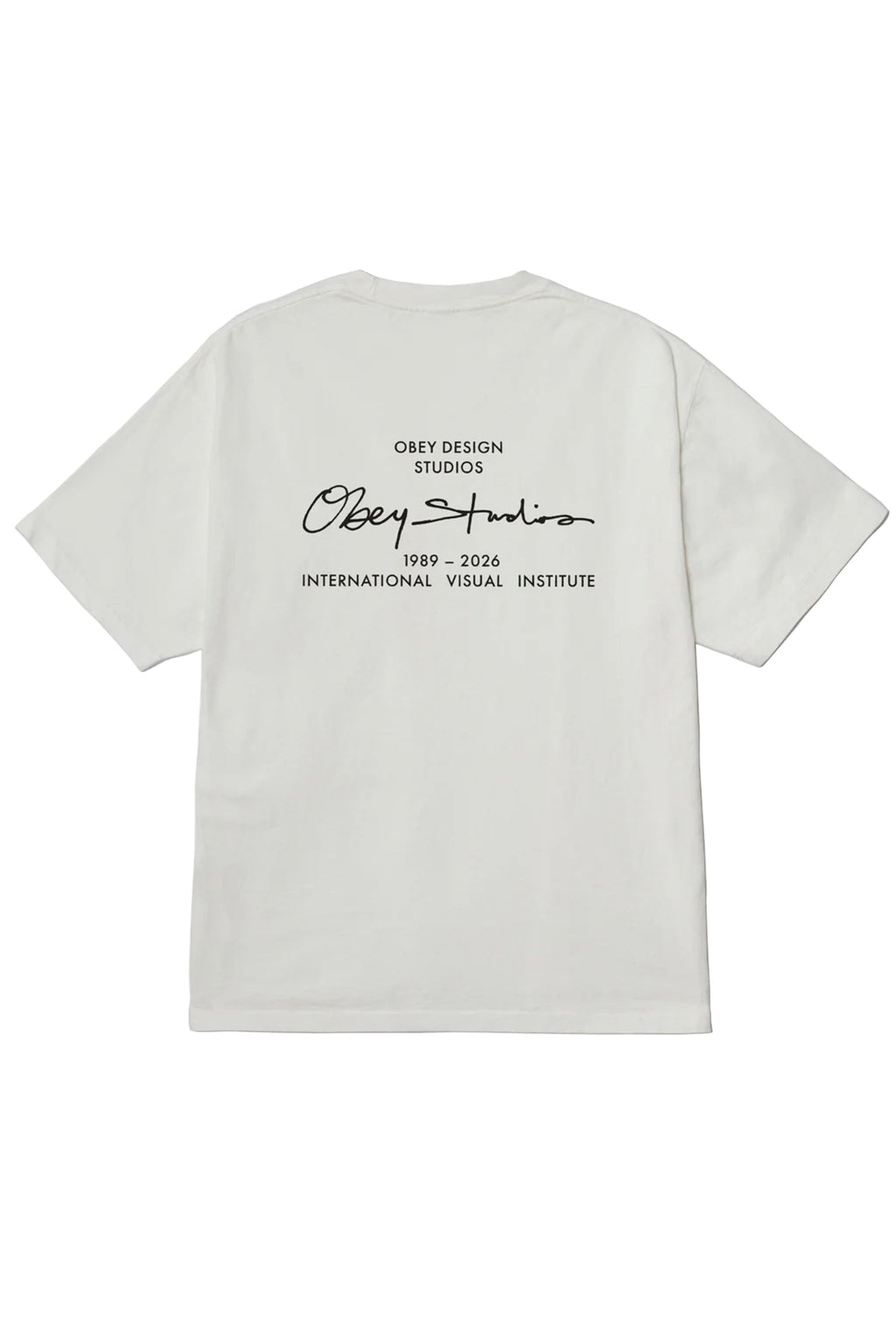 OBEY - OBEY INSTITUTE T-SHIRT - VINTAGE WHITE