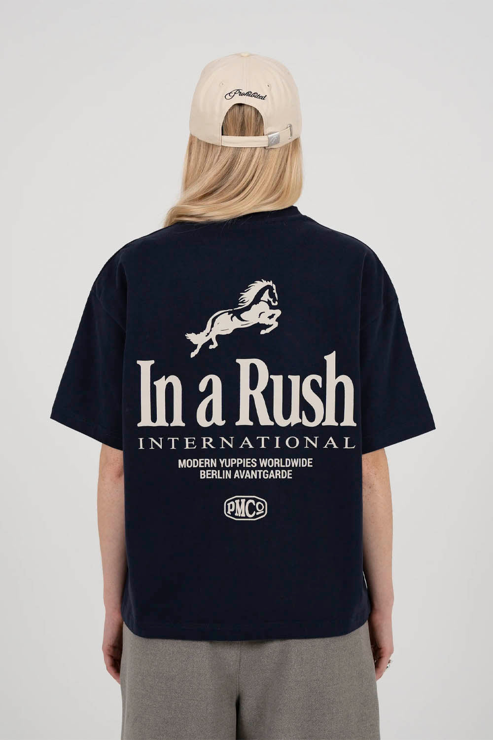 PROHIBITED - HORSE RACER TEE - DEEP BLUE