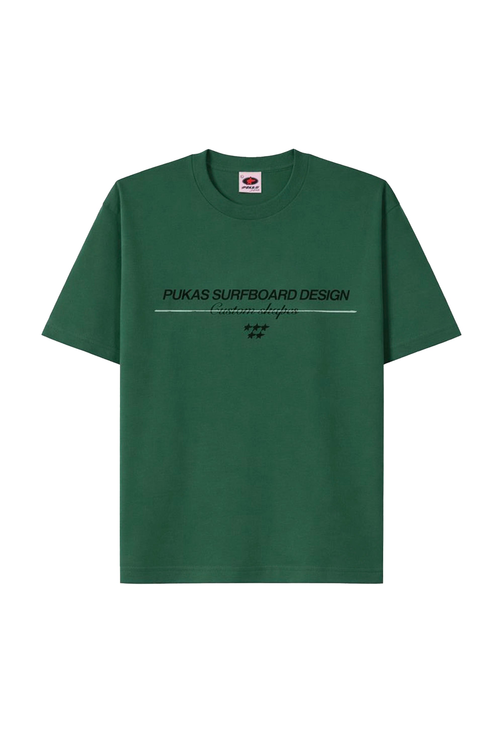 PUKAS - FIVE STARS SHORT SLEEVE TEE - EVERGREEN
