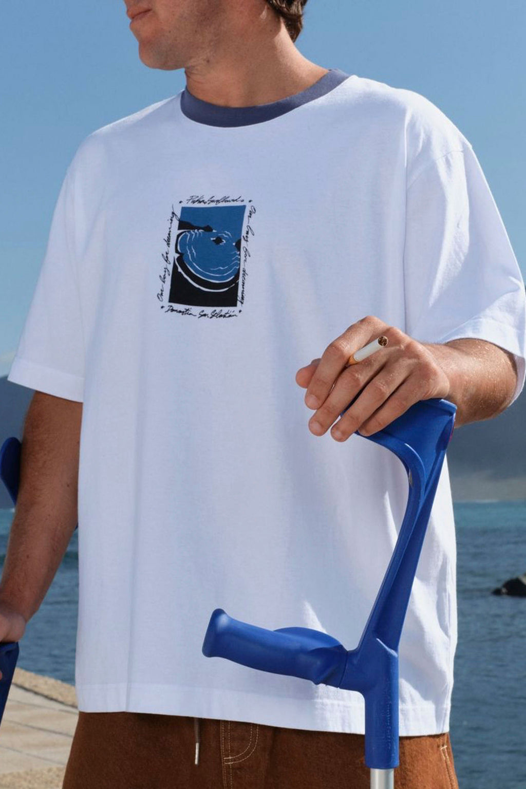 PUKAS - MAGIC BAY CONTRAST COLLAR TEE