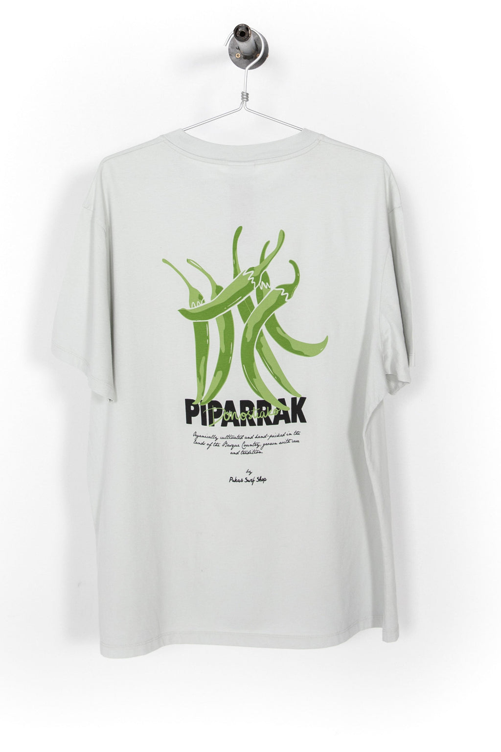 PUKAS SURF SHOP - PIPARRA TEE - ICE GREY - MAN