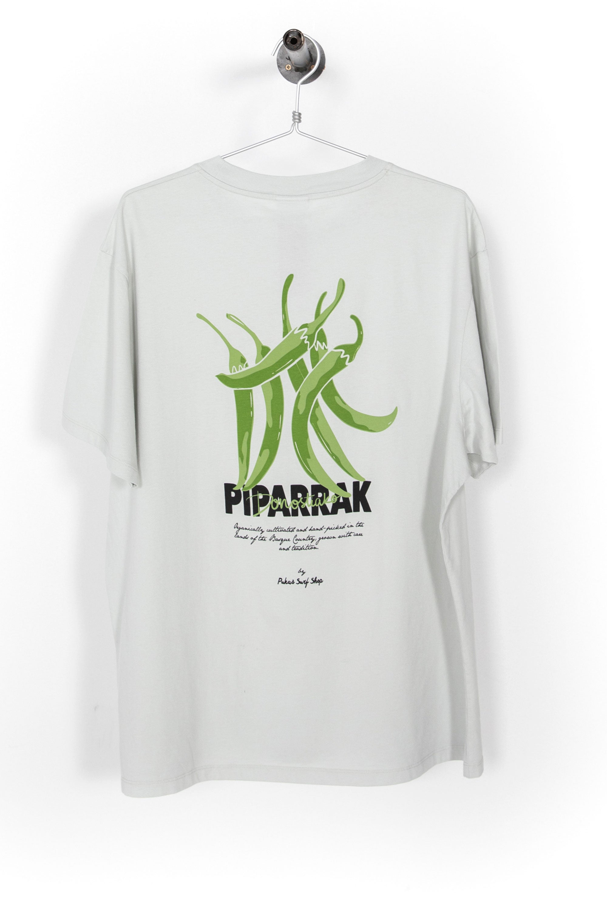 PUKAS SURF SHOP - PIPARRA TEE - ICE GREY - MAN