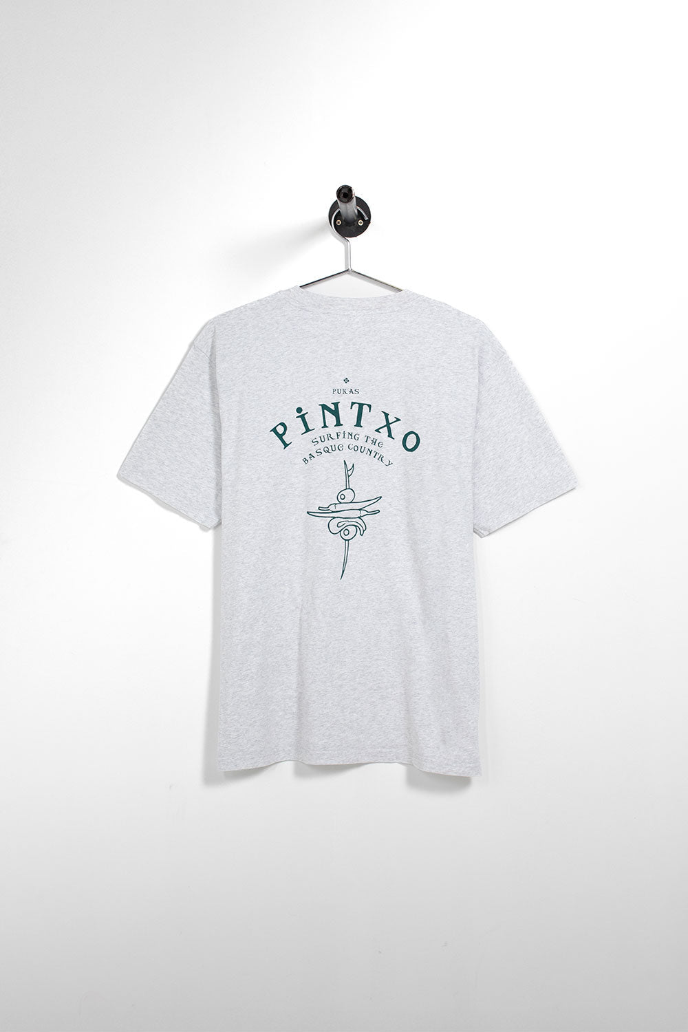 PUKAS SURF SHOP - PINTXO TEE - HEATHER GREY