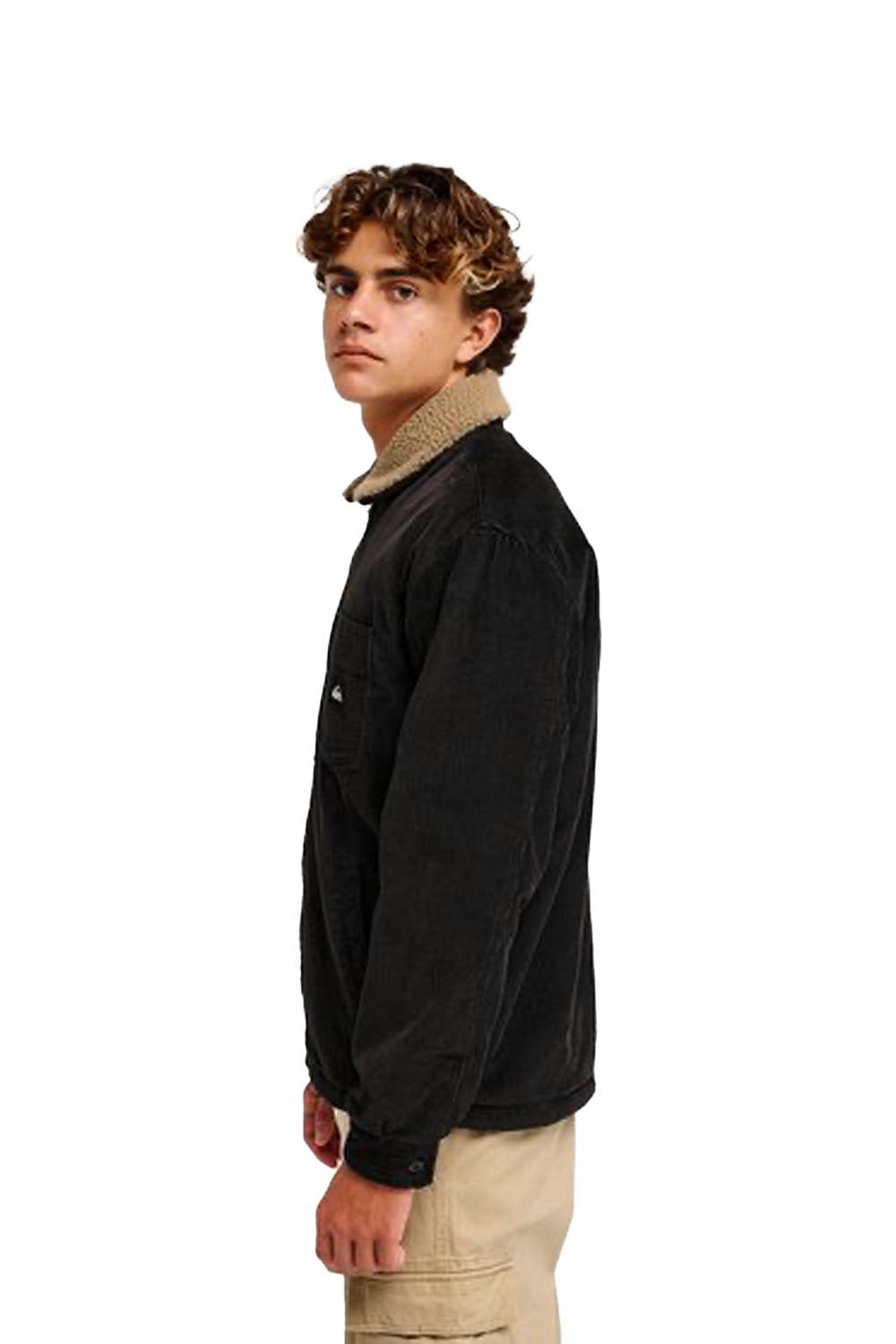 QUIKSILVER - SHERPA HARRINGTON JACKET - TARMAC