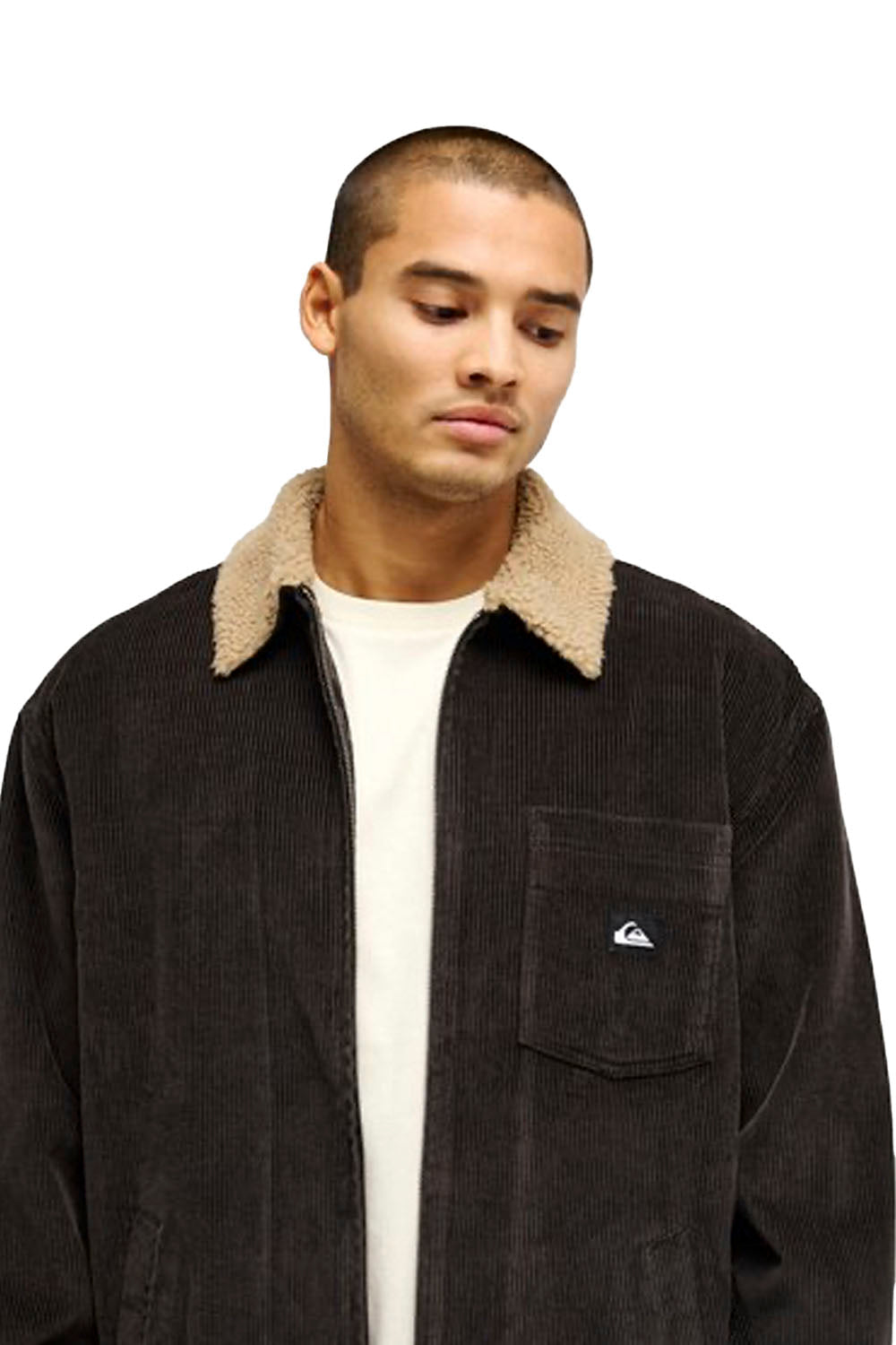 QUIKSILVER - SHERPA HARRINGTON JACKET - TARMAC