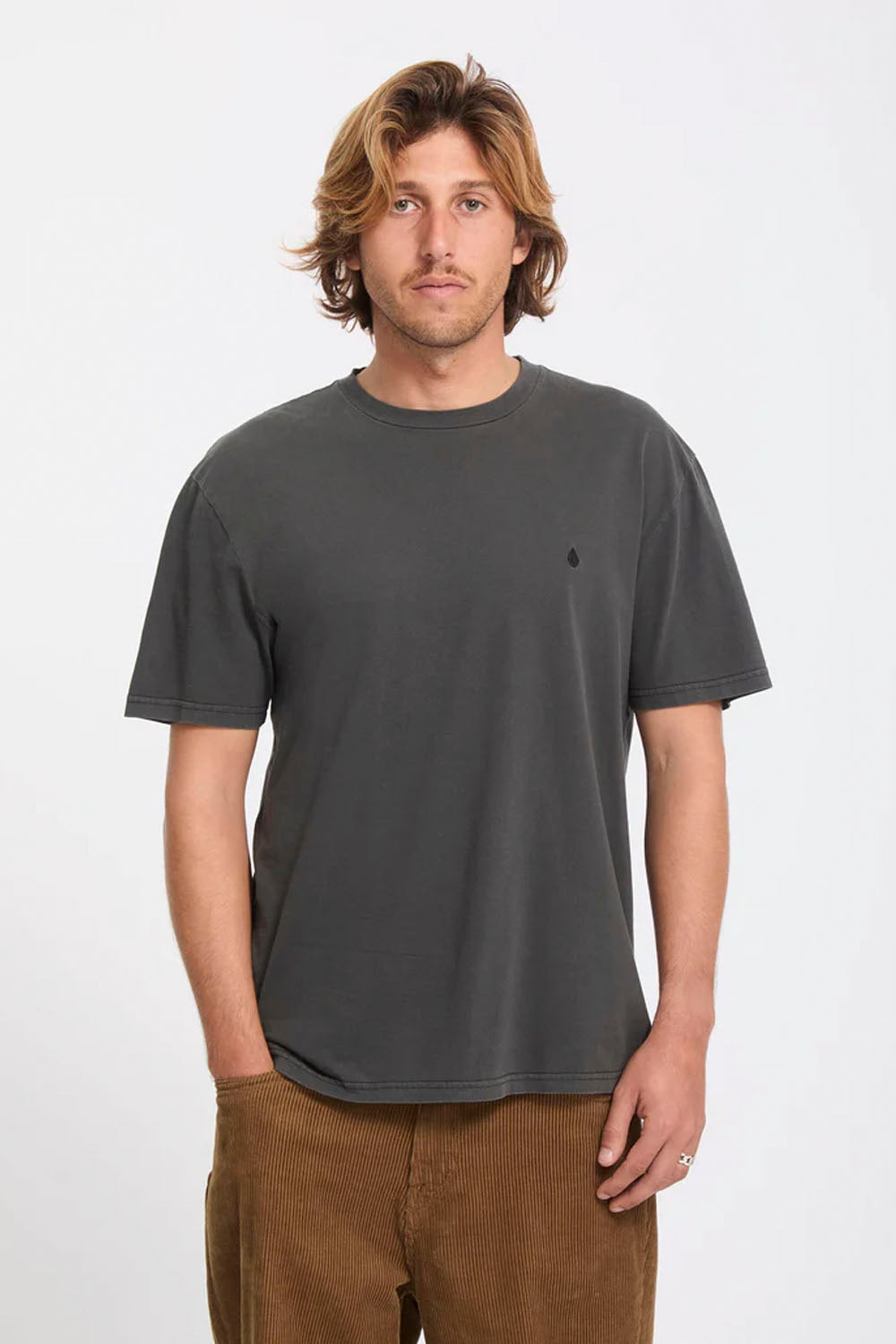 VOLCOM - SOLID STONE T-SHIRT - BLACK
