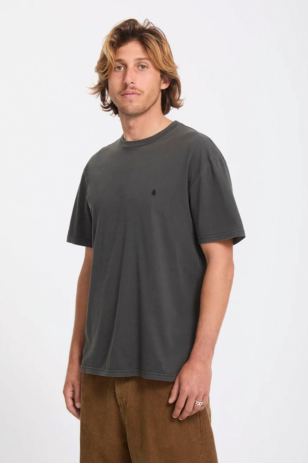 VOLCOM - SOLID STONE T-SHIRT - BLACK