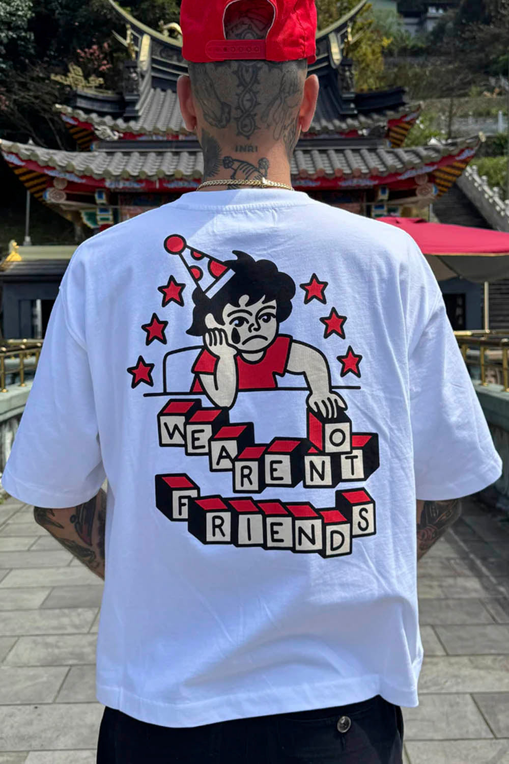 WE ARE NOT FRIENDS - WANF x BORJA SILGADO BOXY TEE