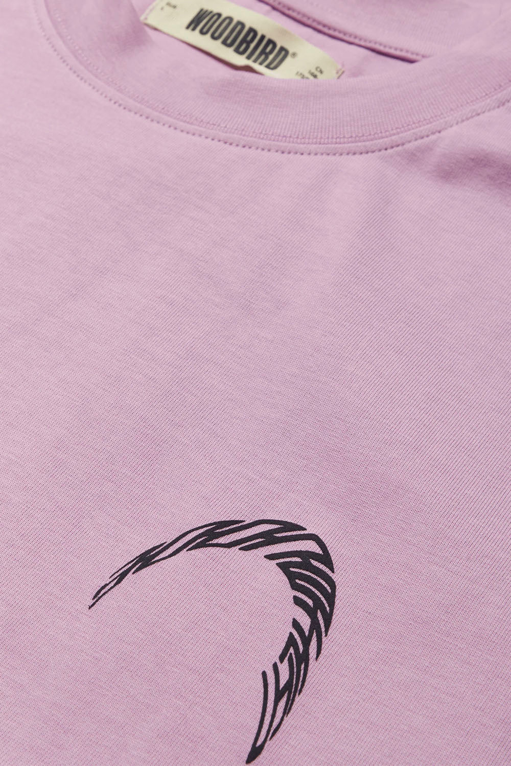 WOODBIRD - WBBAINE WARP TEE - DUSTY VIOLET