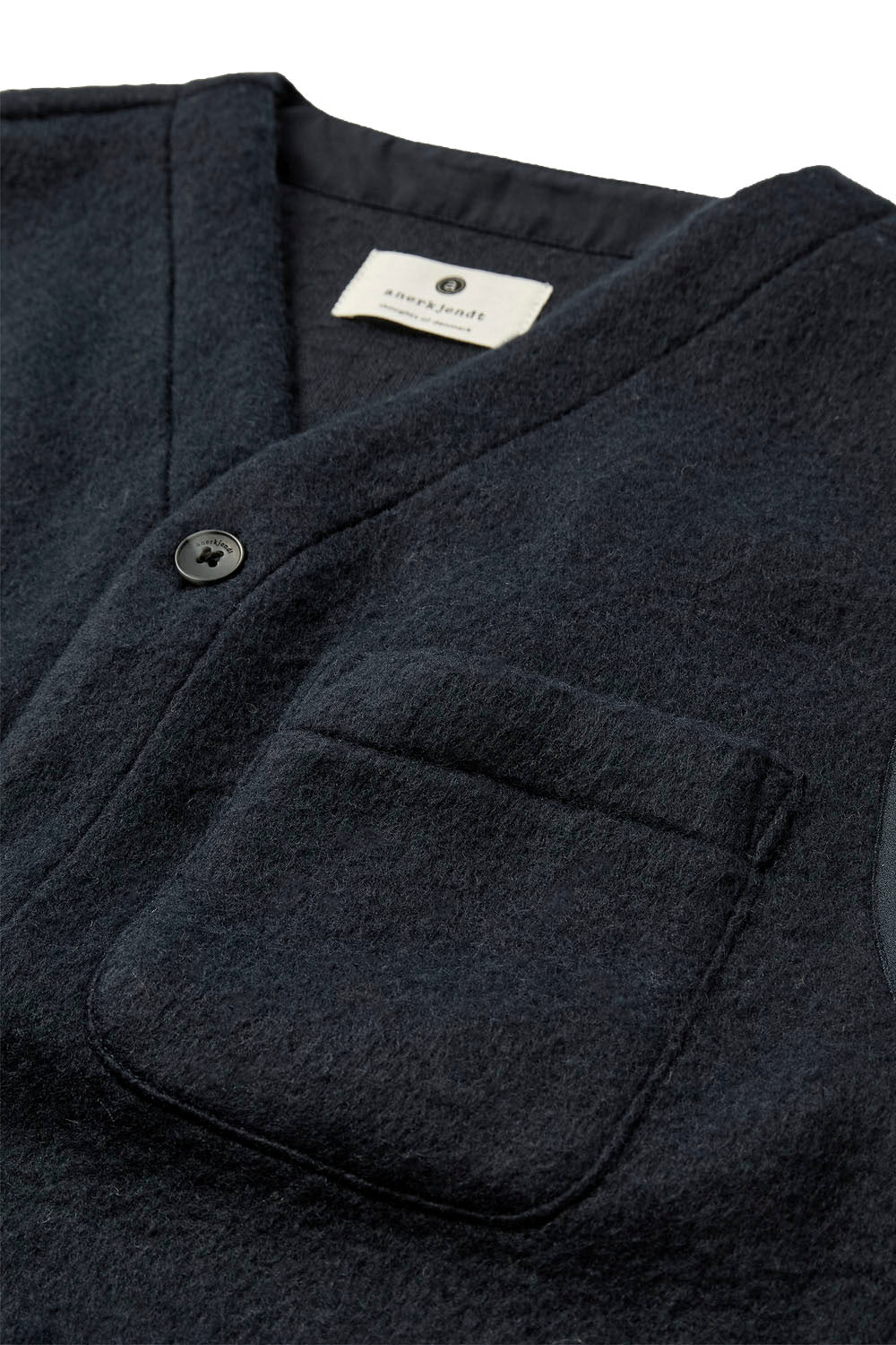 ANERKJENDT - AKRASMUS BOILED WOOL VEST