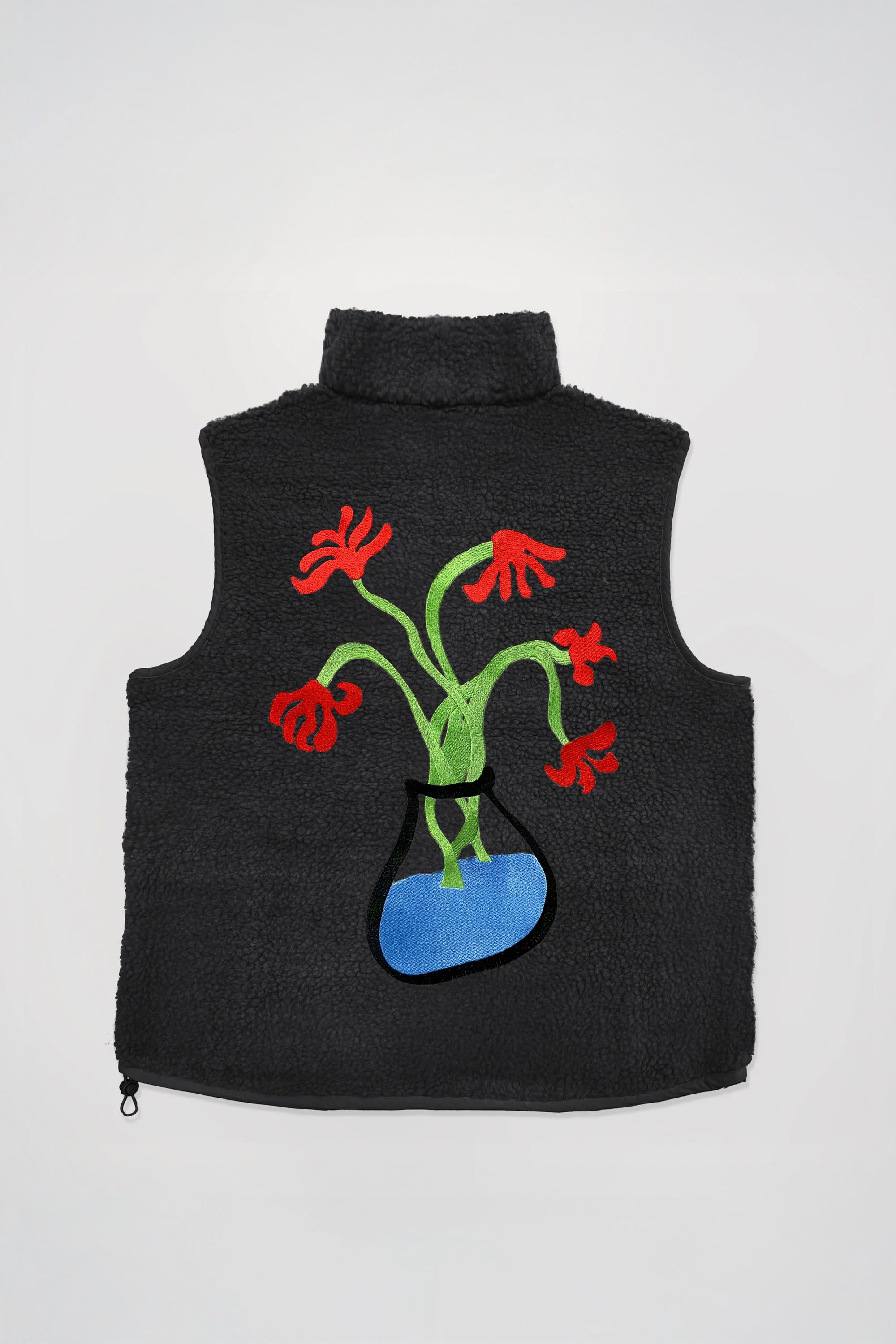 ENCRÉ - FLOWER IN JUNE BODYWARMER - BLACK