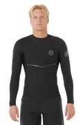 RIP CURL - E-BOMB JACKET - 1.5MM - LONG SLEEVE - BLACK - MAN