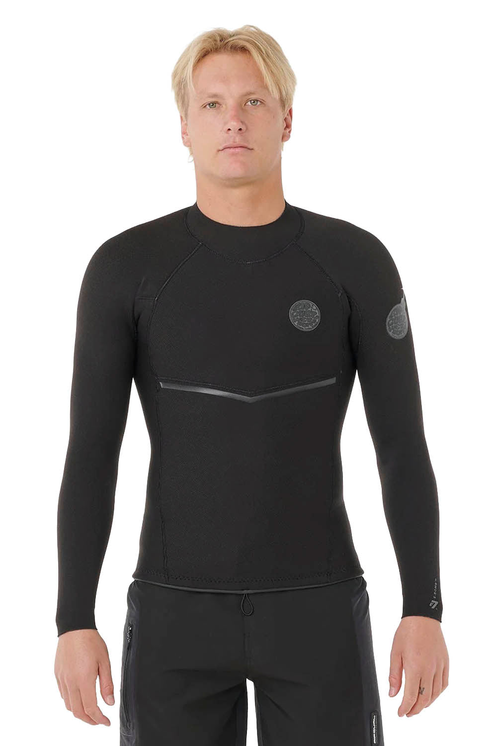 RIP CURL - E-BOMB JACKET - 1.5MM - LONG SLEEVE - BLACK - MAN
