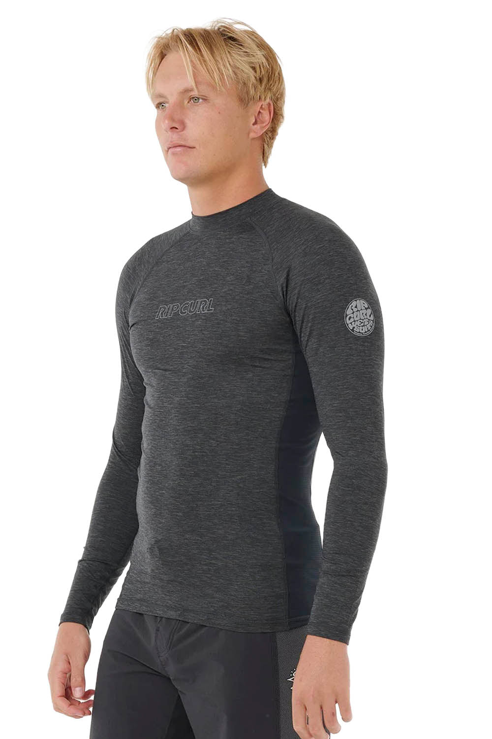 RIP CURL - DAWN PATROL UPF PERF - LONG SLEEVE - BLACK MARLE - MAN