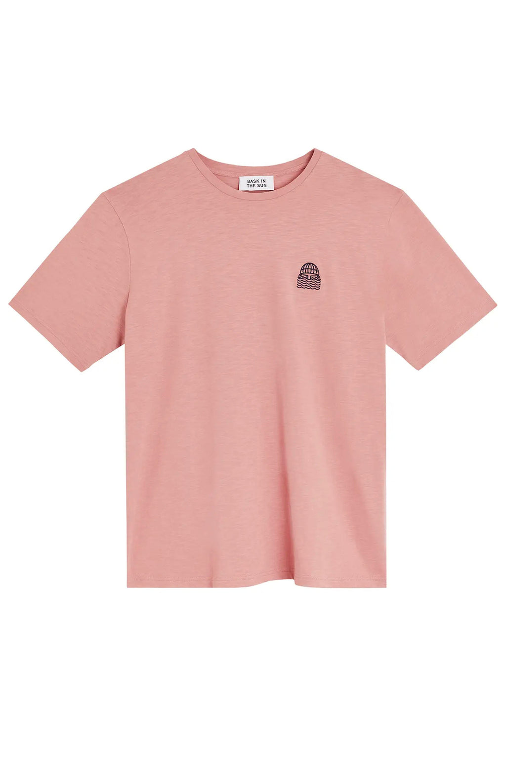 BASK IN THE SUN - MINI TO THE SEA TEE - FLAMINGO