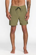 RVCA - VA PIGMENT ELASTIC SHORT 16 - MARTINI OLIVE