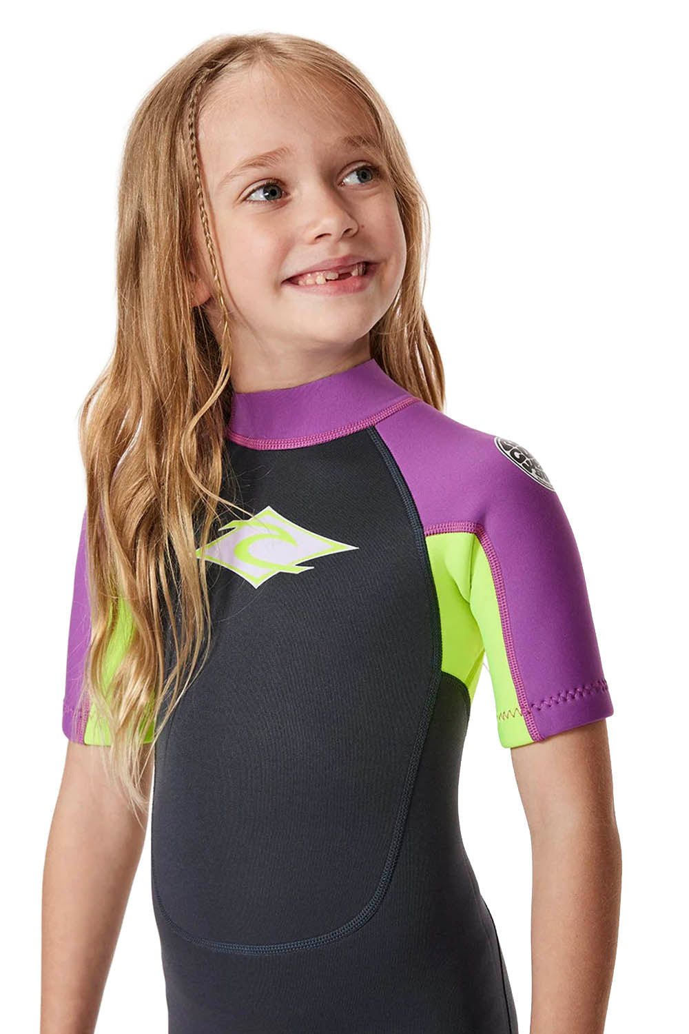RIP CURL - GROMS OMEGA - 1.5MM - BACK ZIP - PURPLE - TODDLER