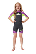 RIP CURL - GROMS OMEGA - 1.5MM - BACK ZIP - PURPLE - TODDLER