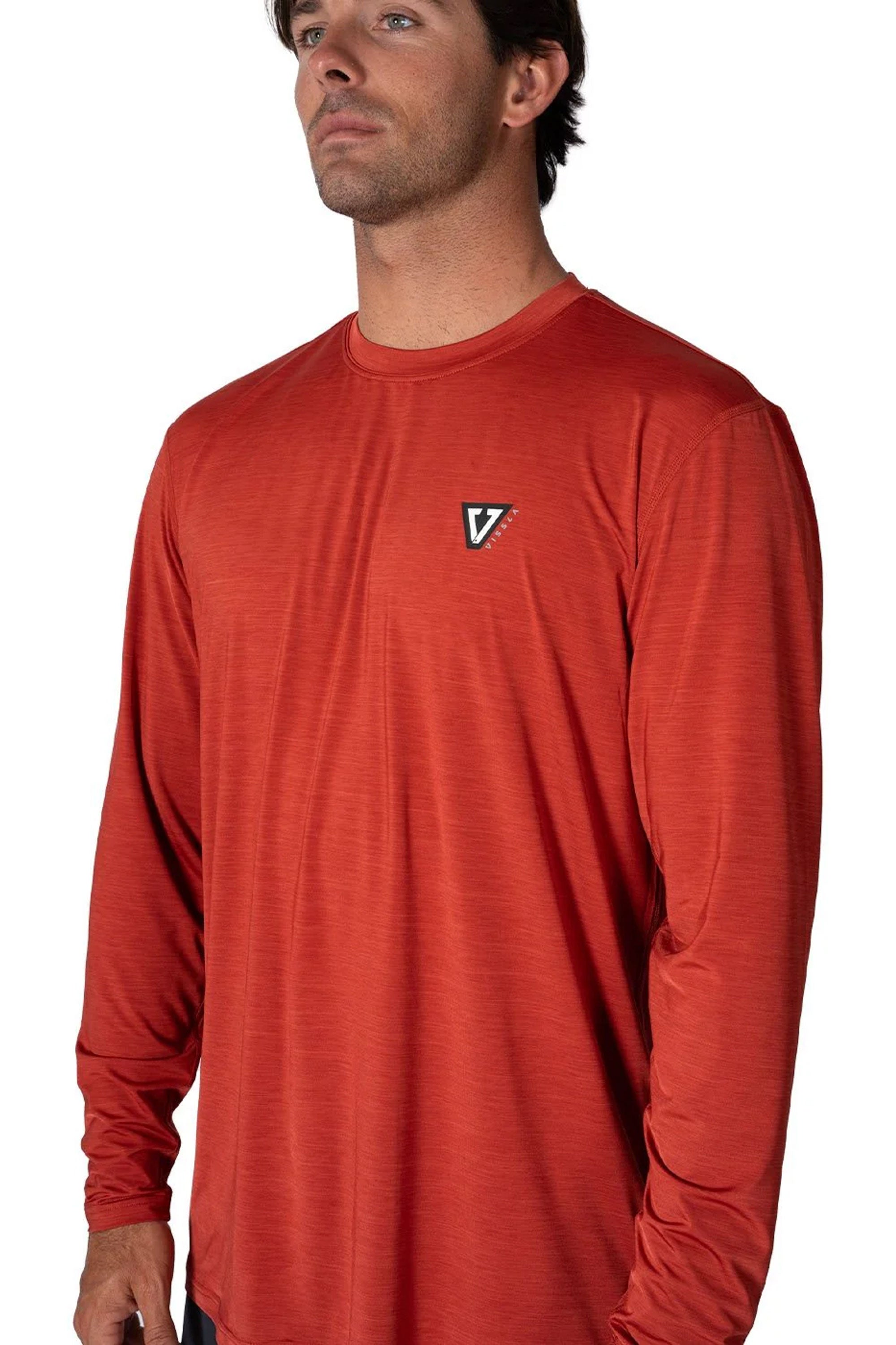 VISSLA - TWISTED ECO SUN SHIRT - Long sleeve - PICANTE - MAN