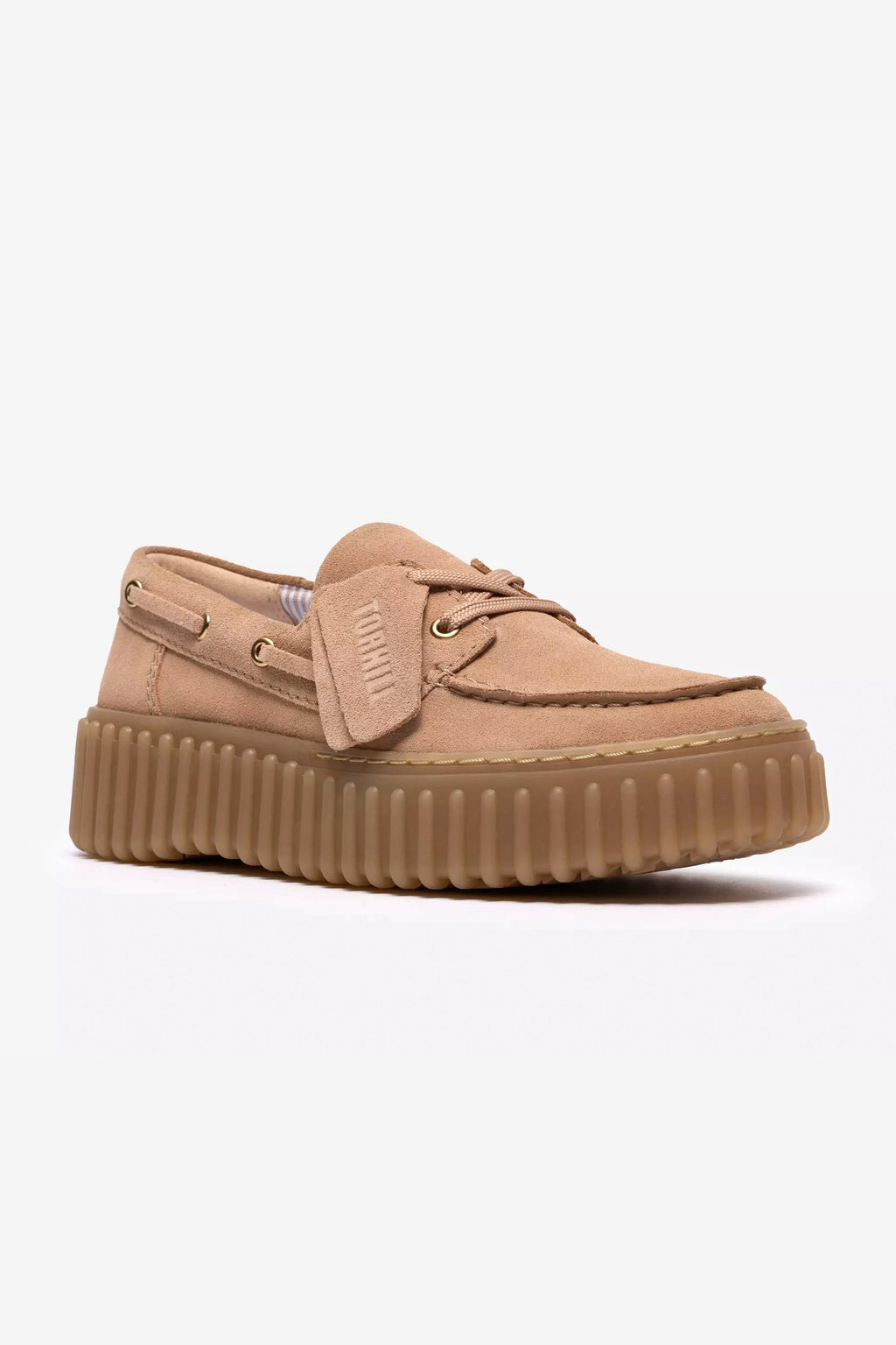 CLARKS - TORNHILL BOAT - BEIGE SUEDE - WOMAN