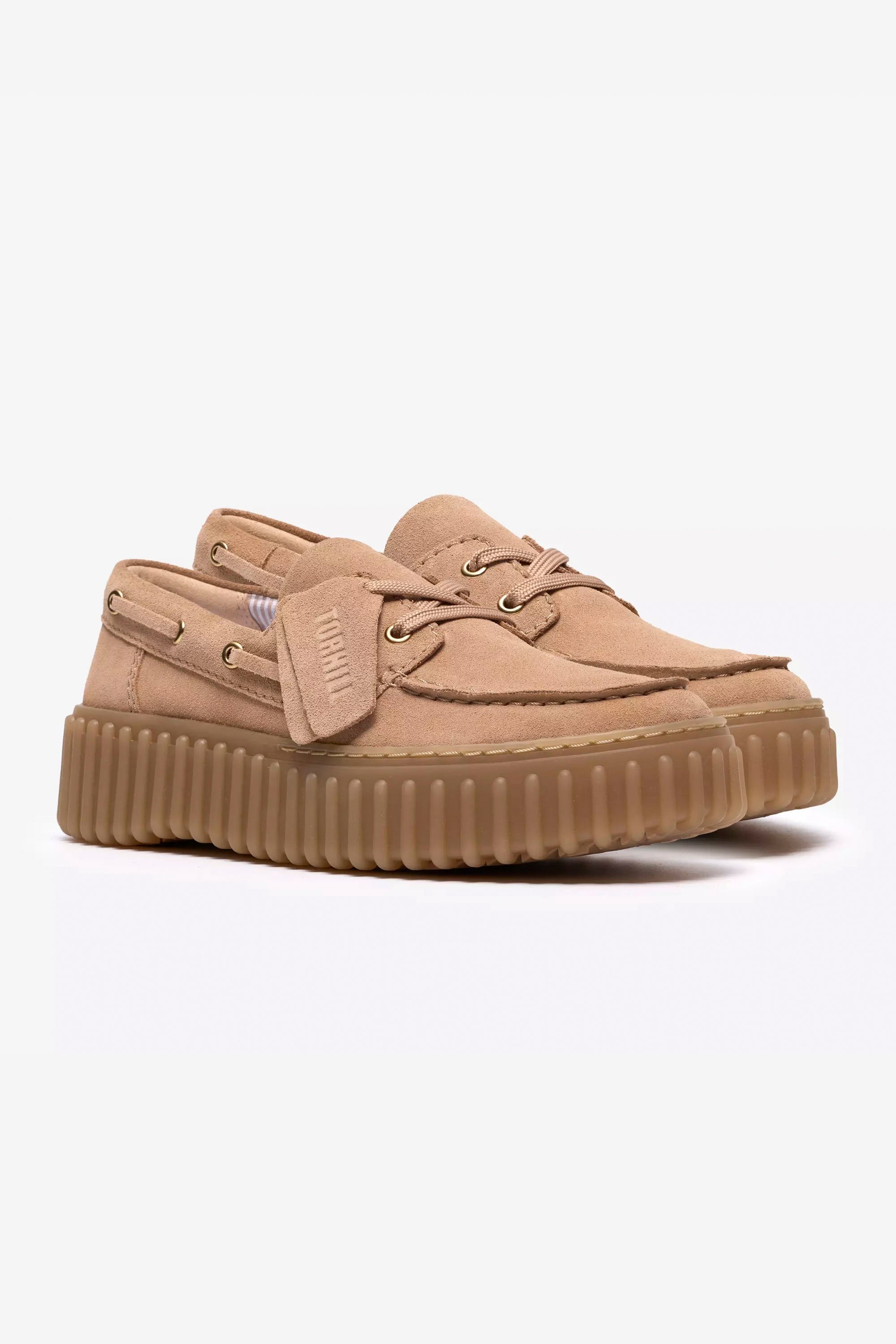 CLARKS - TORNHILL BOAT - BEIGE SUEDE - WOMAN