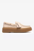 CLARKS - TORNHILL BOAT - CREAM NUBUCK - WOMAN