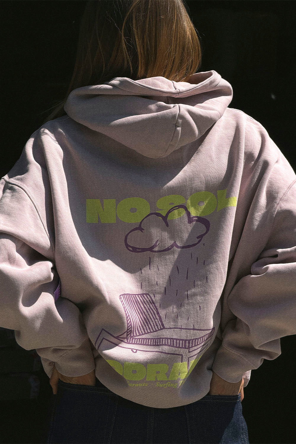 PUKAS SURF SHOP - NO DRAMA HOODIE - WOMAN