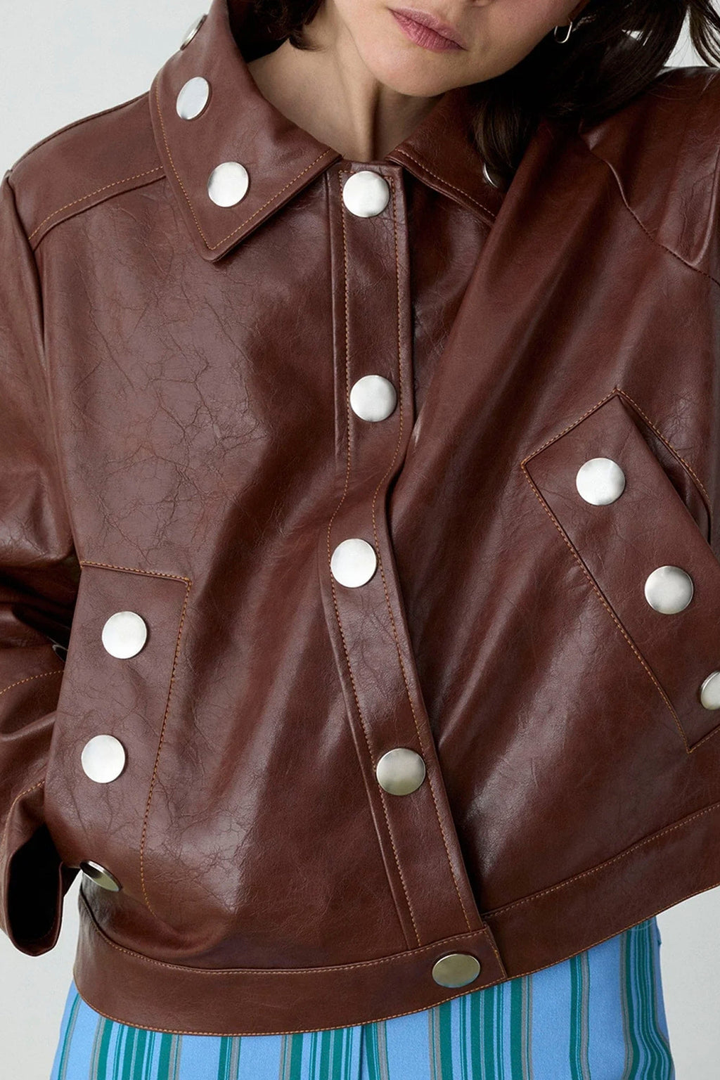 LAAGAM - SHIRLEY JACKET - BROWN