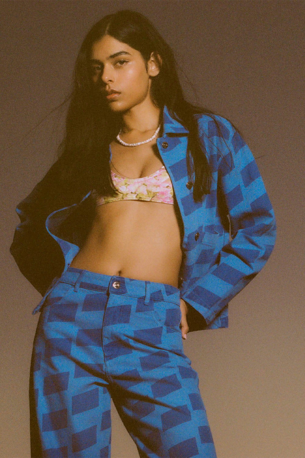 PUKAS - TWILL PRINTED JACKET - WOMAN
