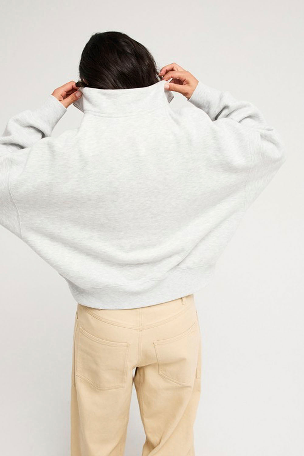 ROXY - EVERFREE FLEECE - LIGHT GREY HEATHER