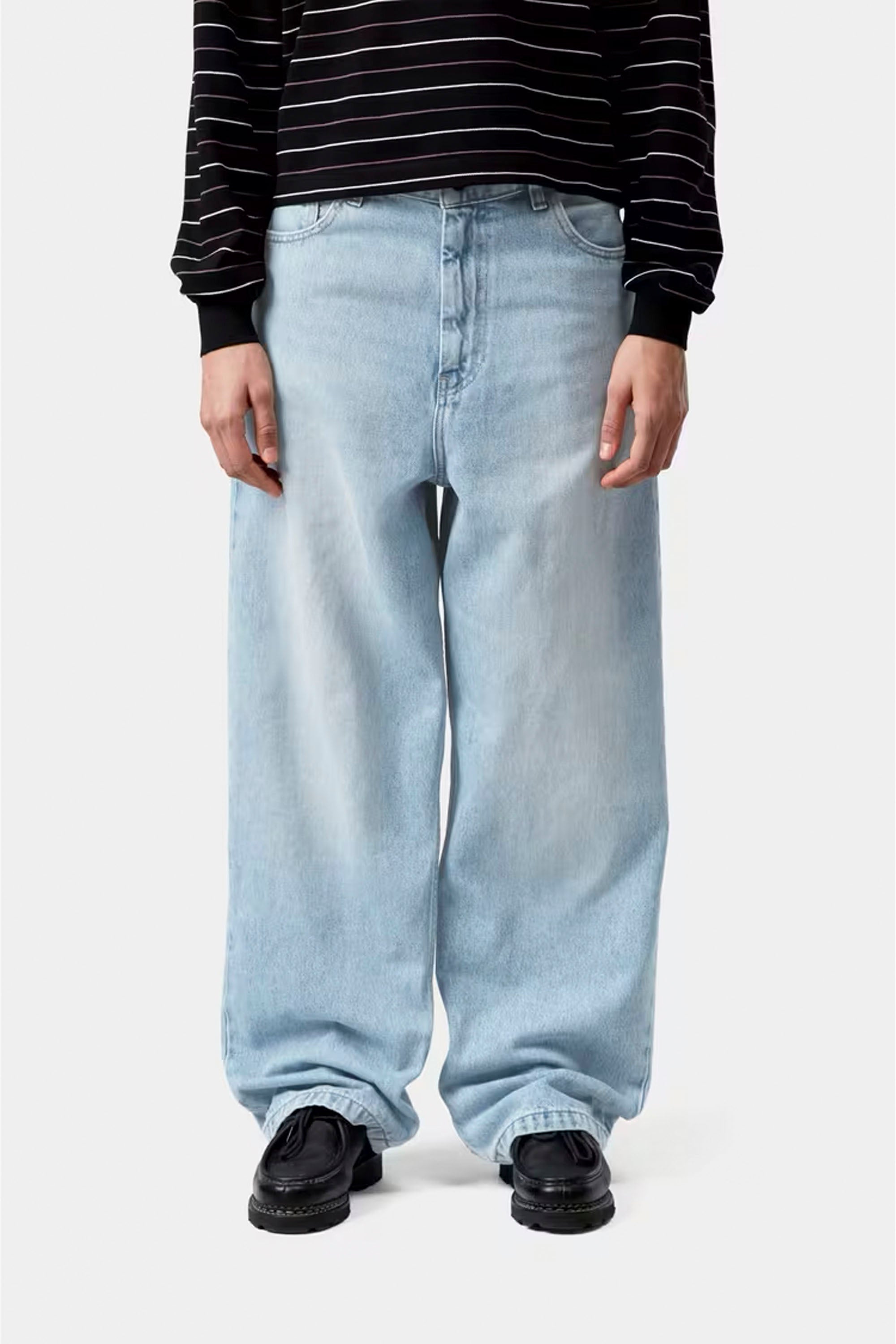 CARHARTT WIP - BRANDON PANT - BLUE HEAVY WORN BLEACHED