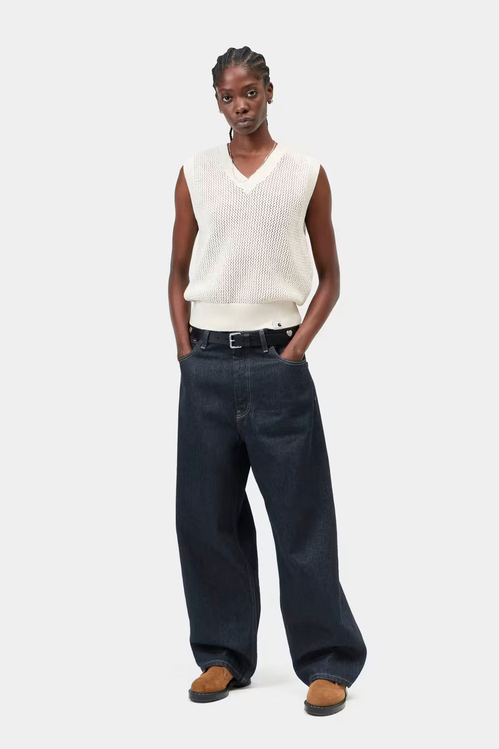 CARHARTT WIP - BRANDON PANT - WOMAN - BLUE RINSED