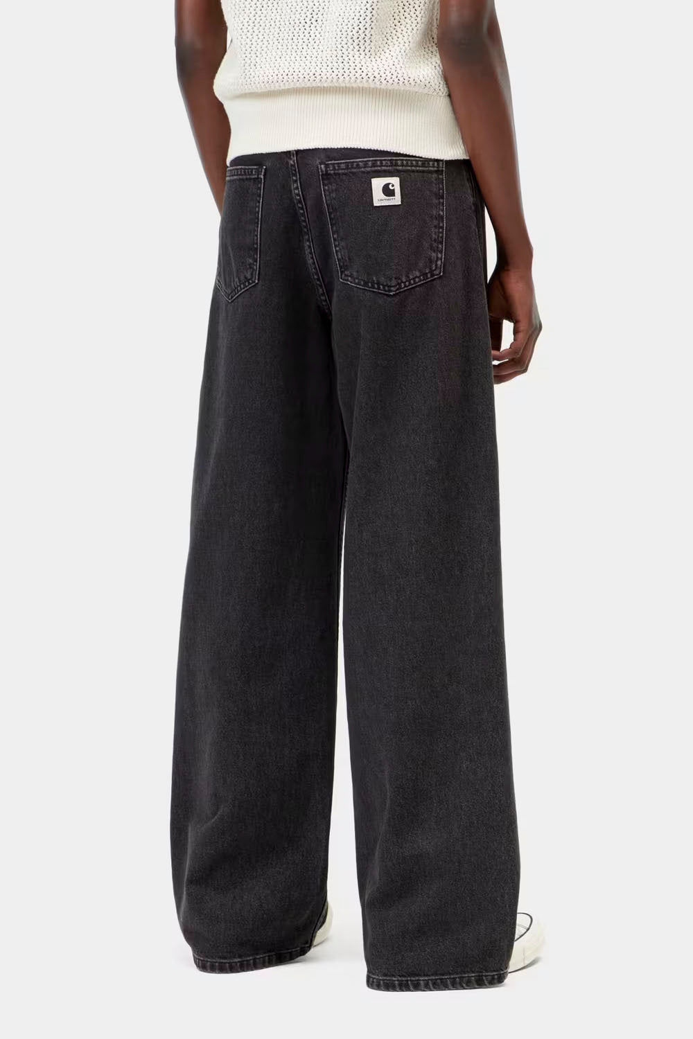 CARHARTT WIP - JANE PANT - BLACK HEAVY STONE WASH