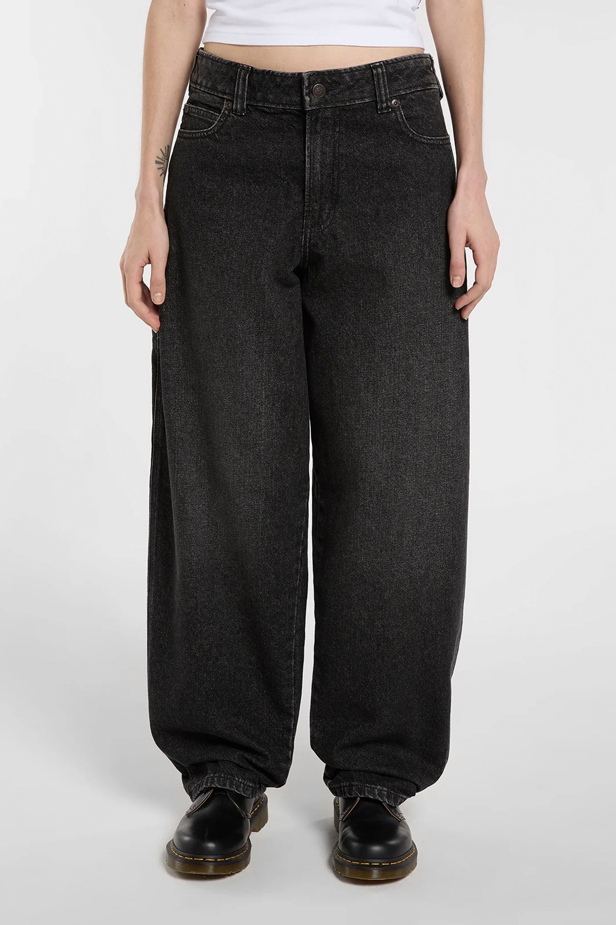 DICKIES - 957 LOOSE TAPERED WORK JEAN - BLACK WASH