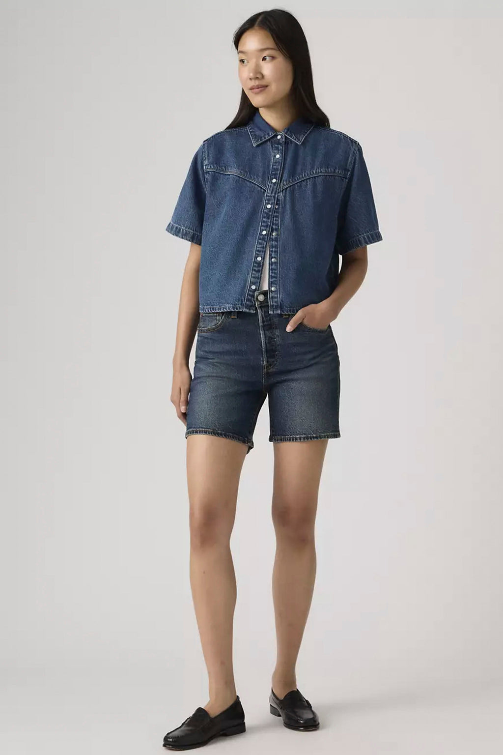 LEVIS - 501 MID THIGH SHORT - QUIT SHIFT
