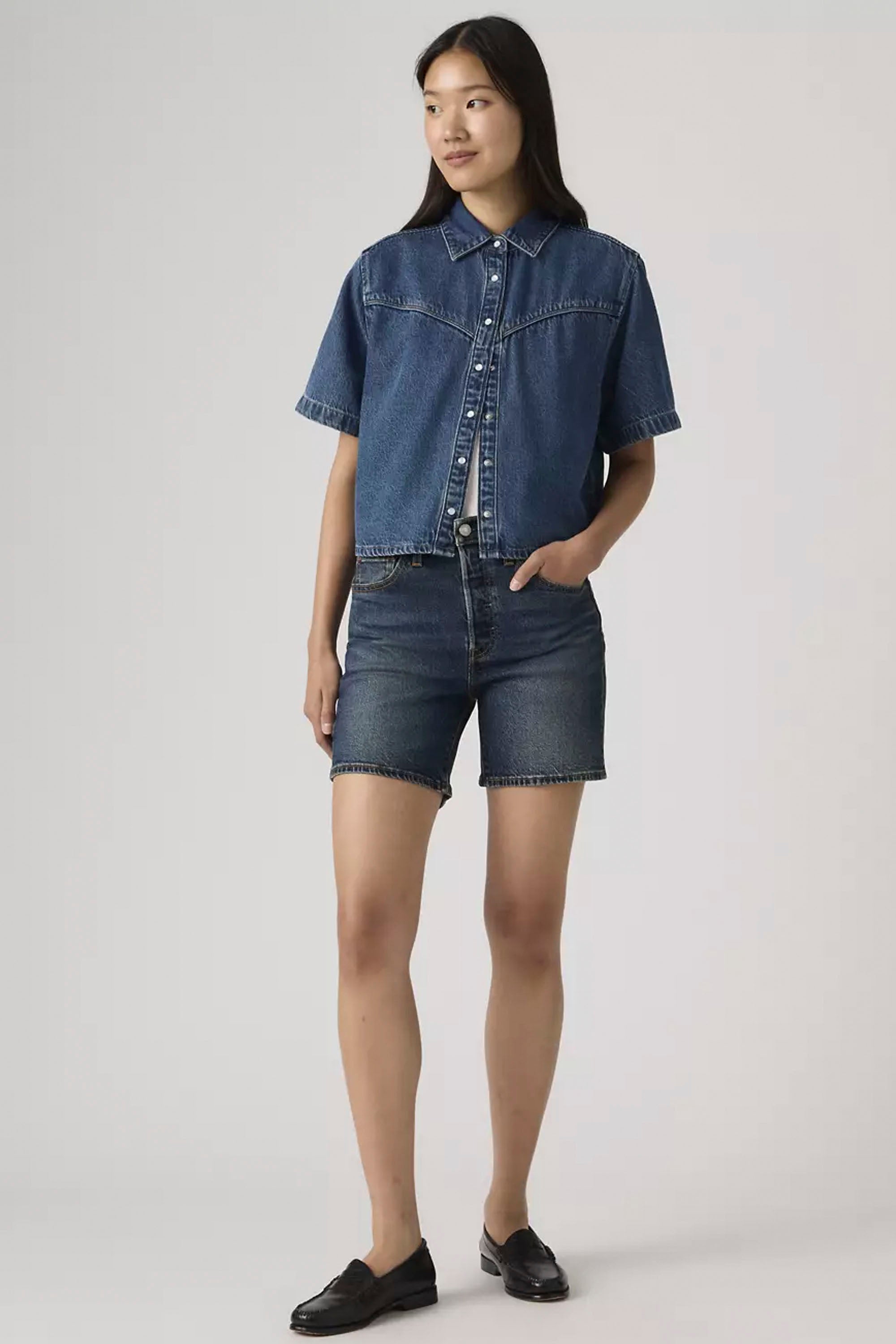 LEVIS - 501 MID THIGH SHORT - QUIT SHIFT
