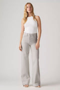 LEVIS - RIBCAGE WIDE LEG PANT - PEBBLED PATH
