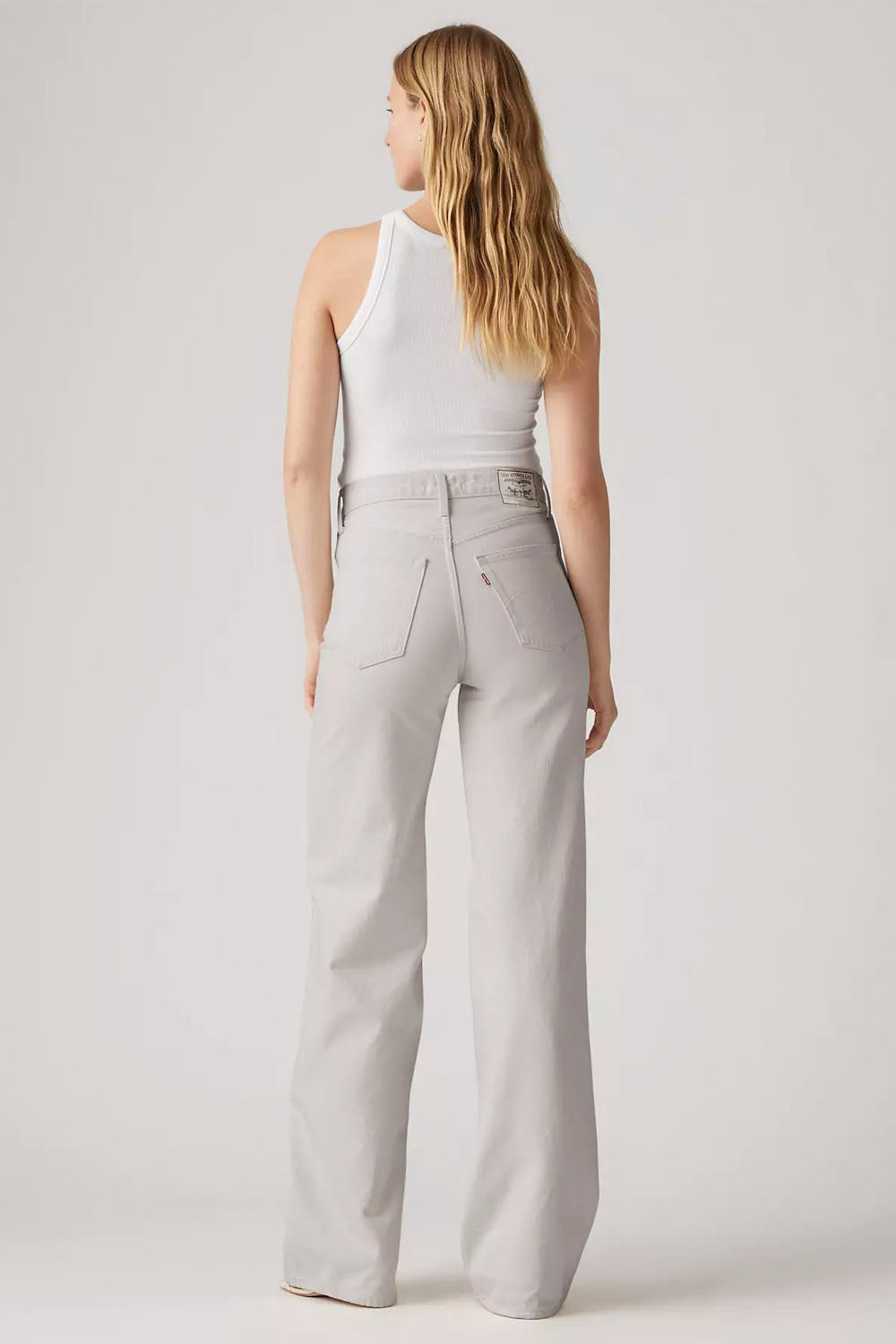LEVIS - RIBCAGE WIDE LEG PANT - PEBBLED PATH