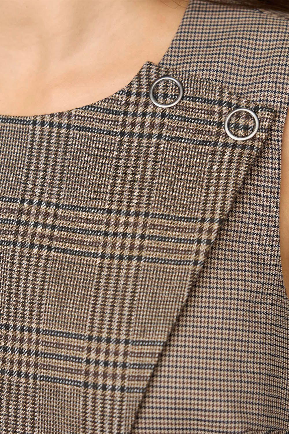 CO´COUTURE - VEYACC CHECK WRAP VEST