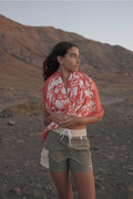 LA REINA BOARDSHORTS - GREEN OLIVA BOARDSHORT - WOMAN