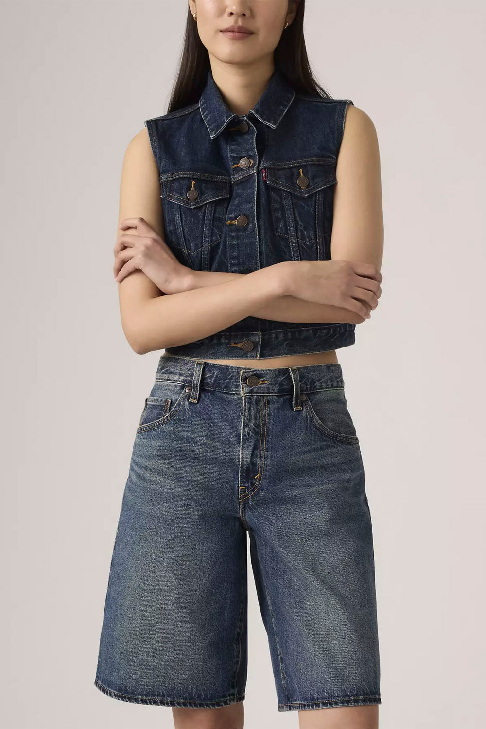 LEVIS - BAGGY DAD JORT - HINGED HEART
