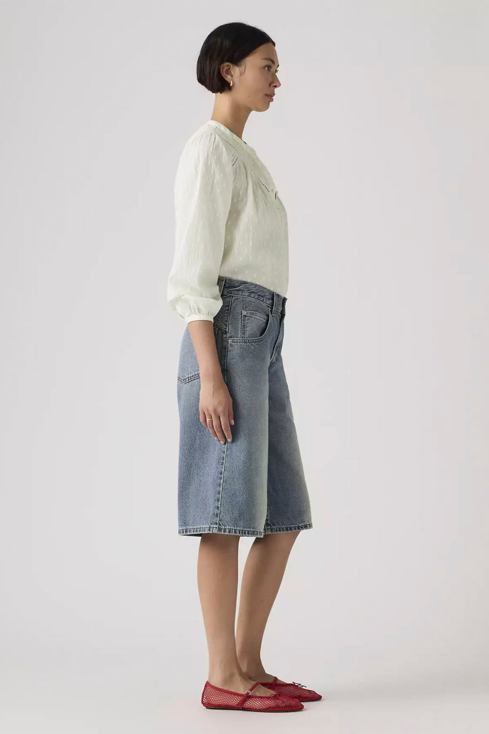 LEVIS - SUPER BAGGY JORT - HAZY  TIMES