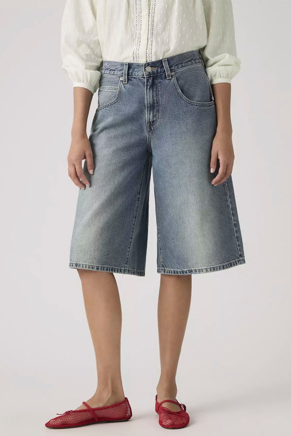 LEVIS - SUPER BAGGY JORT - HAZY  TIMES
